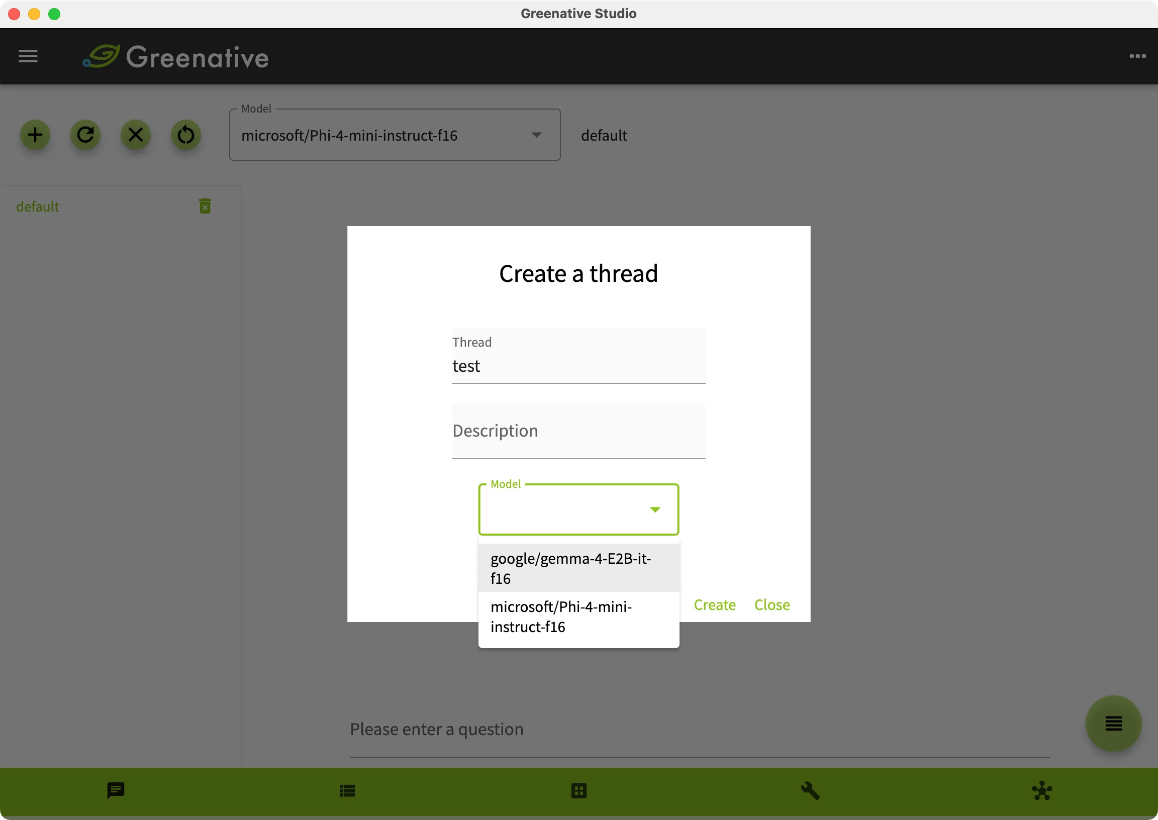 chat screen