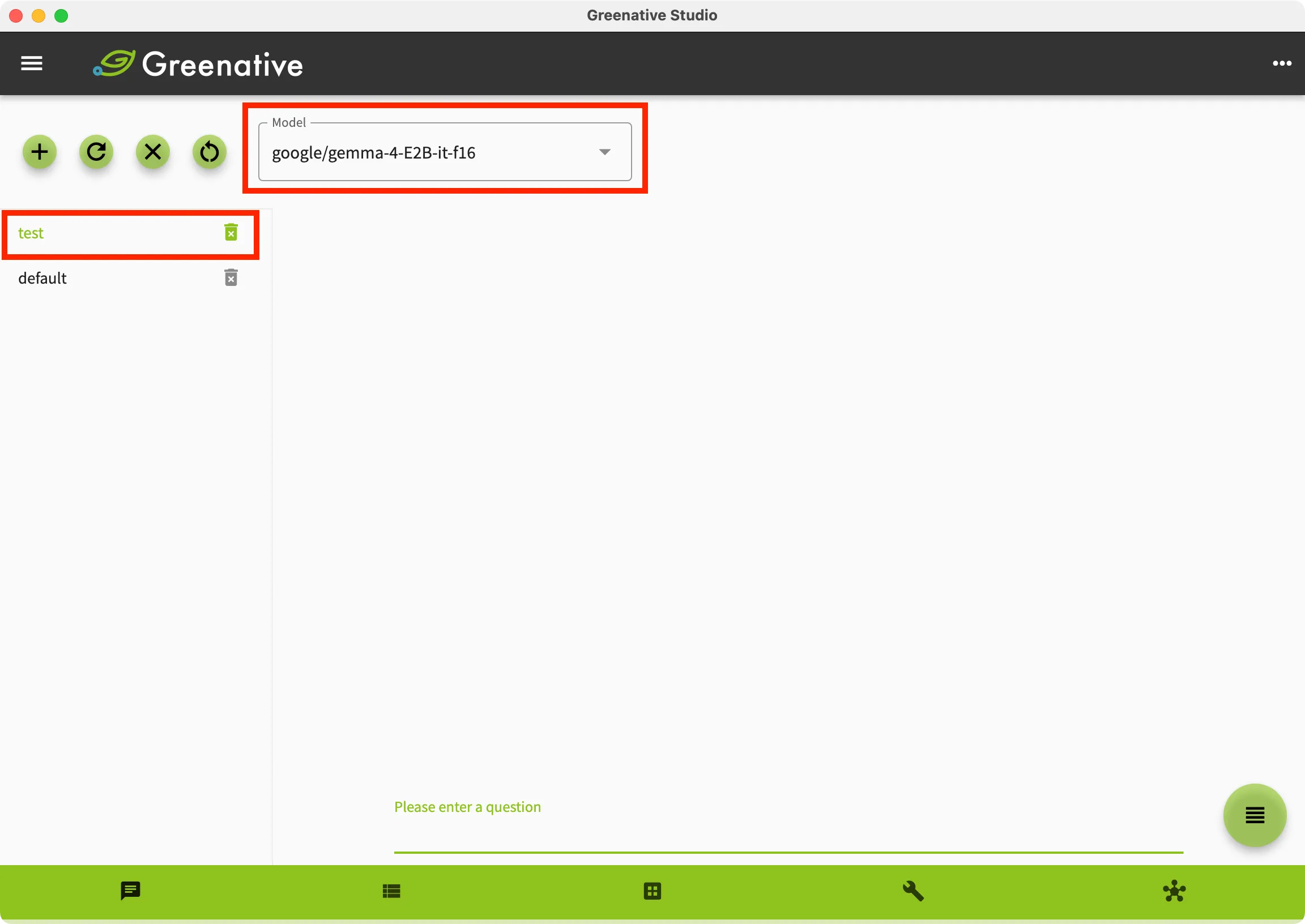 chat screen