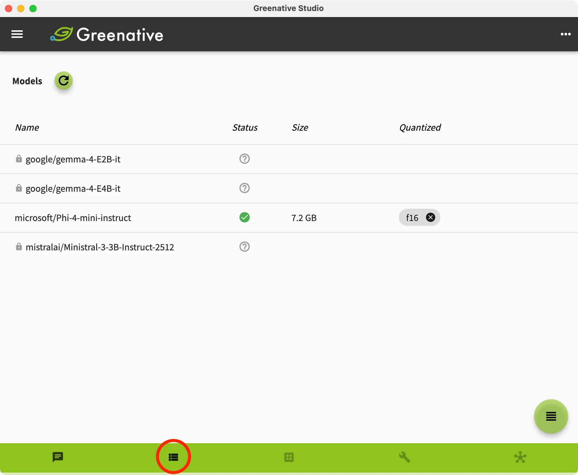 chat screen